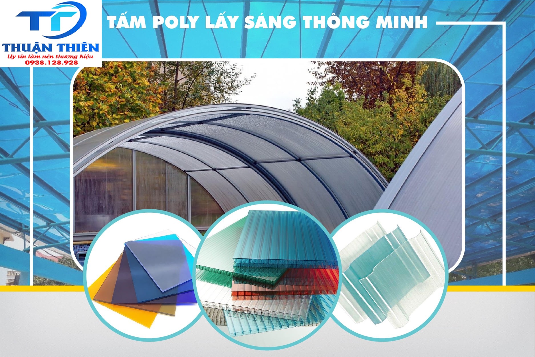 Tấm poly lấy sáng giá rẻ chất lượng tại Cần Thơ